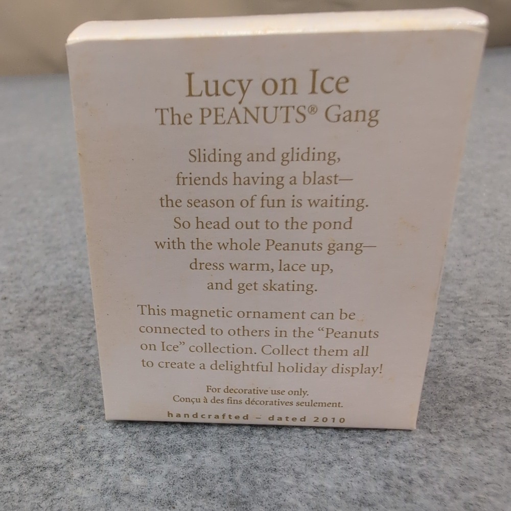 Hallmark Keepsake‎ Lucy on Ice The PEANUTS Gang Christmas Ornament 2010 - Picture 2 of 3